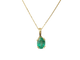 Pendentif Pendentif en or jaune et émeraude naturelle 1,23 ct 58 Facettes CLAL 0024