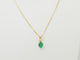 Pendentif Pendentif en or jaune avec émeraude naturelle 0,65 ct 58 Facettes GN5C