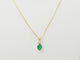 Pendentif Pendentif en or jaune avec émeraude naturelle 0,65 ct 58 Facettes GN5C