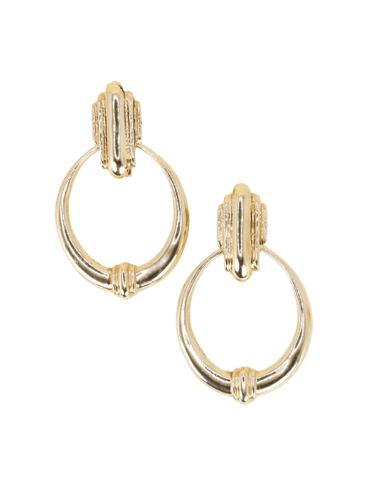 Boucles d'oreilles Créoles pendantes en or jaune 58 Facettes 1265.1