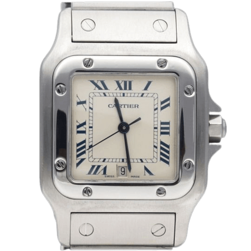 Montre Cartier Santos Galbée - Montre en acier 58 Facettes MT46228