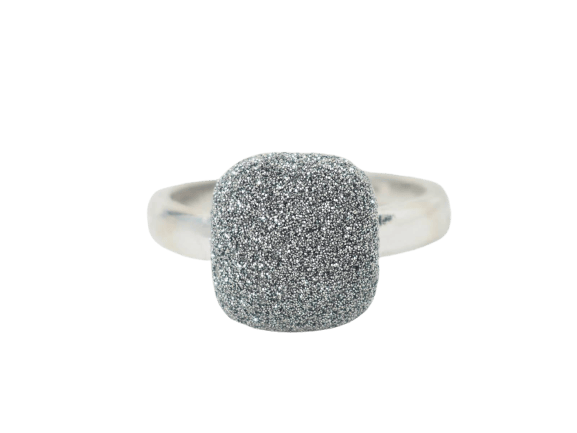 Bague 53 Pesavento - Bague satinée en or blanc 58 Facettes 33218