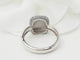 Bague 53 Pesavento - Bague satinée en or blanc 58 Facettes 33218