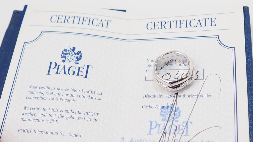 Bague 52 Piaget Possession - Bague en or blanc 58 Facettes 32822