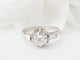 Bague Bague solitaire en platine et diamants 58 Facettes 32316