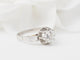 Bague Bague solitaire en platine et diamants 58 Facettes 32316