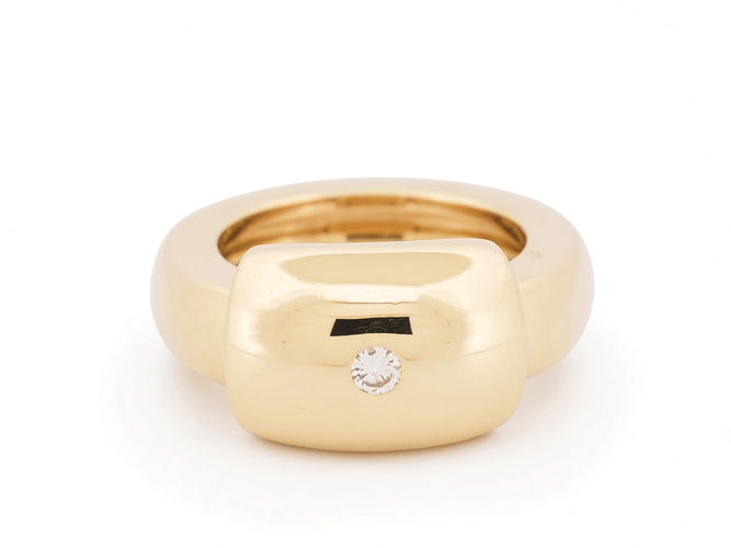 Bague 52 Piaget Dancer - Bague en or jaune 18 carats et diamant 58 Facettes 33300