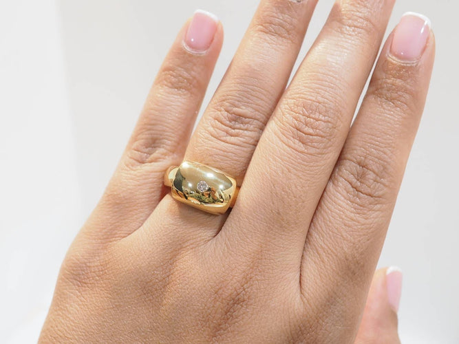 Bague 52 Piaget Dancer - Bague en or jaune 18 carats et diamant 58 Facettes 33300
