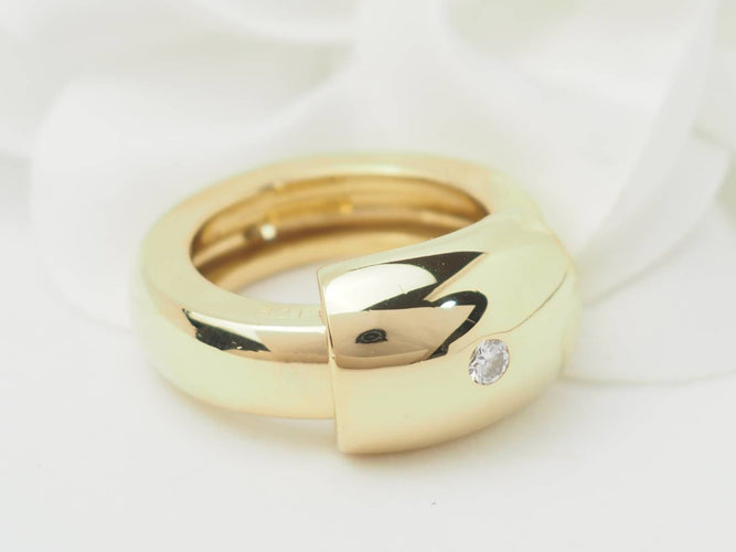 Bague 52 Piaget Dancer - Bague en or jaune 18 carats et diamant 58 Facettes 33300