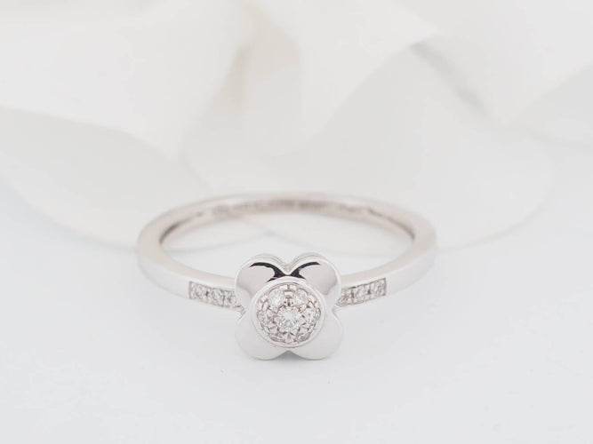 Bague 56 Mauboussin - Bague Trop Chance en or blanc 18 kt et diamants 58 Facettes 30567
