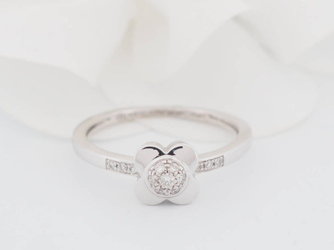 Bague 56 Mauboussin - Bague Trop Chance en or blanc 18 kt et diamants 58 Facettes 30567