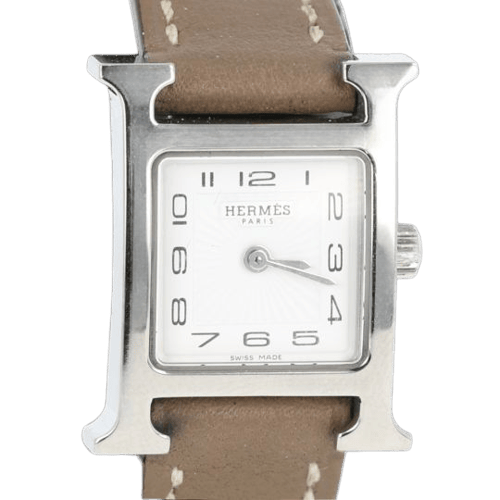 Montre Hermès Heure H - Montre en acier 58 Facettes MT46103