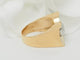 Bague 56 Bague Tank en or jaune et diamants 58 Facettes 33199