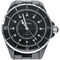 Chanel D-12 - 38 mm watch in ceramic and diamonds 