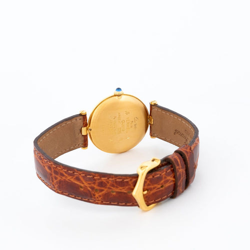 Montre Cartier Must Vendôme - Montre LM en vermeil cadran romain citron 58 Facettes 523