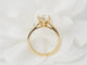 Bague 54 Bague solitaire en or jaune 18 kt et diamant 1,59 ct 58 Facettes 32058