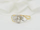 Bague 59 Bague Toi et Moi en or bicolore et diamants 58 Facettes 33092
