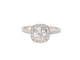 Bague 54 Bague solitaire en or blanc et diamants 0,68 ct 58 Facettes 31790/32624