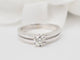 Bague 55 Bague solitaire en or blanc et diamant 0,45 ct 58 Facettes 21512