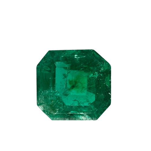 Émeraude de Colombie - Pierre 2,24 ct, vert vif certifiée 58 Facettes