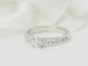 Bague 52 Bague solitaire en or blanc 18 kt avec diamants de 0,37 ct 58 Facettes 29910