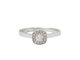 Bague 53.5 Bague solitaire en or blanc 18k avec diamants, 0,15 ct 58 Facettes 30934