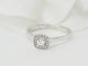 Bague 53.5 Bague solitaire en or blanc 18k avec diamants, 0,15 ct 58 Facettes 30934