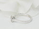 Bague 53.5 Bague solitaire en or blanc 18k avec diamants, 0,15 ct 58 Facettes 30934