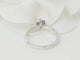 Bague 53.5 Bague solitaire en or blanc 18k avec diamants, 0,15 ct 58 Facettes 30934