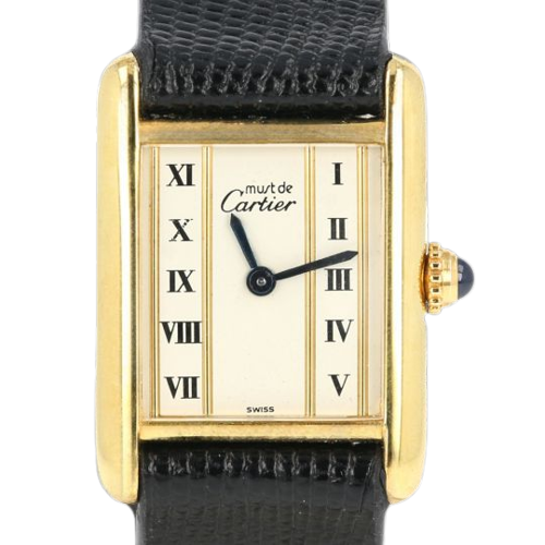 Cartier Tank silver-gilt - Gold-plated watch 