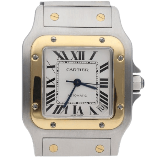Montre Cartier Santos Galbée XL - Montre en or jaune et acier 58 Facettes MT47069