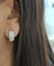 Boucles d'oreilles Boucles d'oreilles créoles en or blanc et diamants 58 Facettes 33434