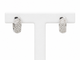 Boucles d'oreilles Boucles d'oreilles créoles en or blanc et diamants 58 Facettes 33434