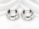 Boucles d'oreilles Boucles d'oreilles créoles en or blanc et diamants 58 Facettes 33434