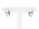 Boucles d'oreilles Boucles d'oreilles créoles en or blanc et diamants 58 Facettes 33434