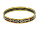Bracelet Hermès - Bracelet en métal plaqué or et émail 58 Facettes g0dpkzh892