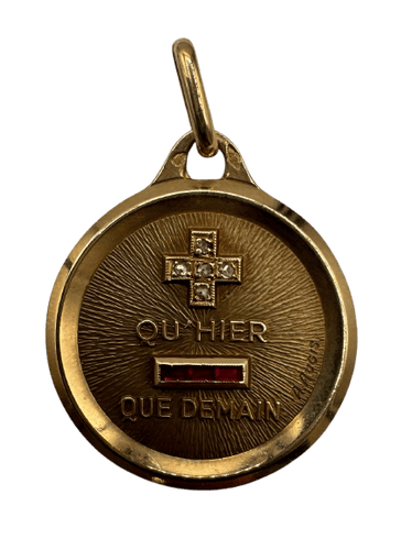 Pendentif Augis - Médaille religieuse en or 750/1000 58 Facettes Médaille
