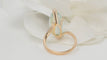 Bague 52.5 Bague vintage en or jaune et aigue-marine 58 Facettes 32408