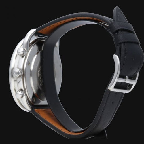 Montre Hermès Arceau - Montre chronographe en acier 58 Facettes MT46090