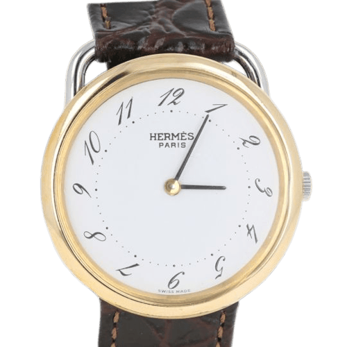 Montre Hermès Arceau - Montre chronographe en acier 58 Facettes MT46109