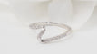 Bague 54 Bague Zig Zag en or blanc 18/750 et diamants 58 Facettes 32749