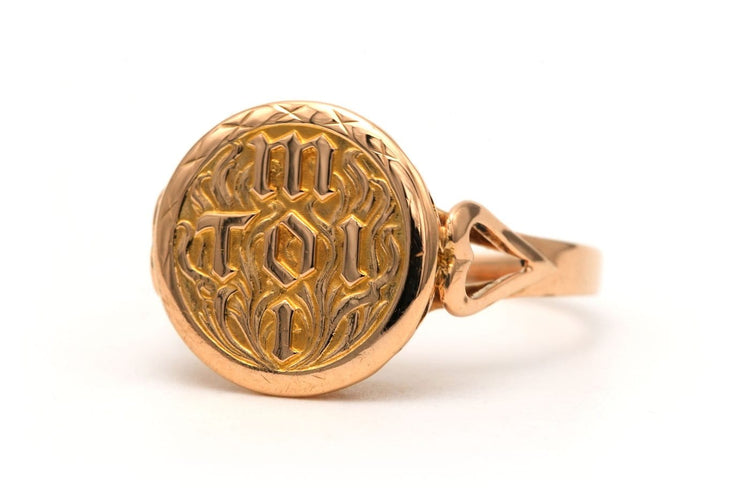 Bague 57 Bague Toi et Moi années 70 en or jaune 18 carats 58 Facettes 23847