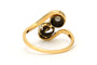 Bague 54 Art Nouveau - Bague en or blanc et jaune 18 carats, perle et diamants 58 Facettes B882