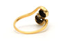 Bague 54 Art Nouveau - Bague en or blanc et jaune 18 carats, perle et diamants 58 Facettes B882