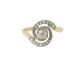 Bague 54.5 Bague tourbillon en or jaune et blanc 18 kt et diamants 58 Facettes 33317