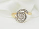 Bague 54.5 Bague tourbillon en or jaune et blanc 18 kt et diamants 58 Facettes 33317