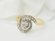 Bague 54.5 Bague tourbillon en or jaune et blanc 18 kt et diamants 58 Facettes 33317