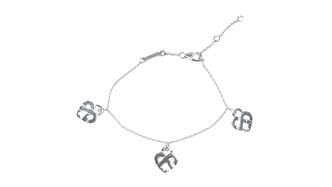 Bracelet Poiray Cœur Entrelacé - Bracelet en or blanc 58 Facettes 32973