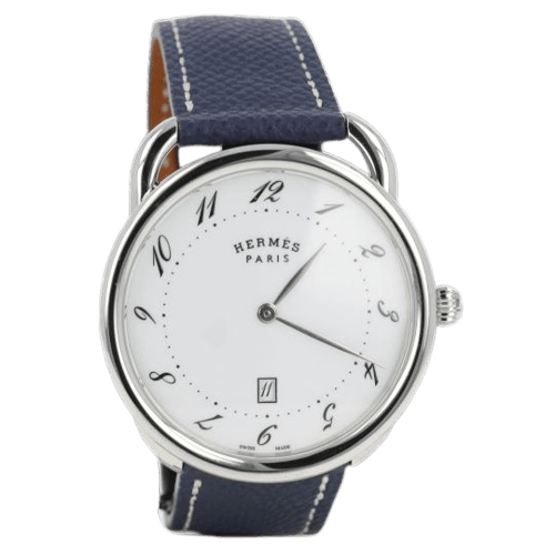 Montre Hermès Arceau - Montre automatique en acier 58 Facettes MT46110