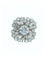 Bague 53 Bague en or blanc 18 ct avec diamants ronds et baguette 58 Facettes BRI094